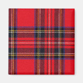 Royal Stewart tartan red black plaid Magneet (Voorkant)