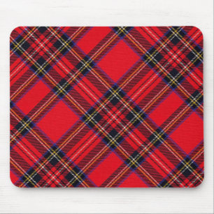 Royal Stewart tartan red black plaid Muismat