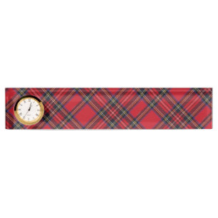 Royal Stewart tartan red black plaid Naambordje
