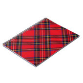 Royal Stewart tartan red black plaid Notitieboek (Linkerzijde)