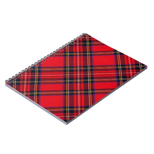 Royal Stewart tartan red black plaid Notitieboek (Linkerzijde)