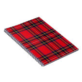 Royal Stewart tartan red black plaid Notitieboek (Rechterzijde)