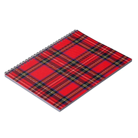 Royal Stewart tartan red black plaid Notitieboek (Linkerzijde)