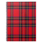 Royal Stewart tartan red black plaid Notitieboek (Voorkant)