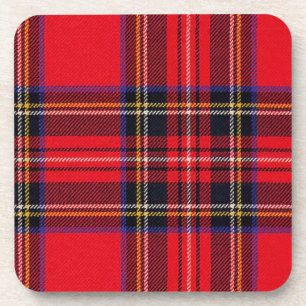 Royal Stewart tartan red black plaid Onderzetter