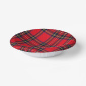 Royal Stewart tartan red black plaid Papieren Kommen (Gebogen)