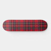 Royal Stewart tartan red black plaid Persoonlijk Skateboard (Horizontaal)