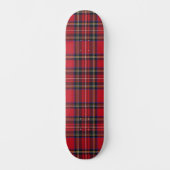 Royal Stewart tartan red black plaid Persoonlijk Skateboard (Voorkant)