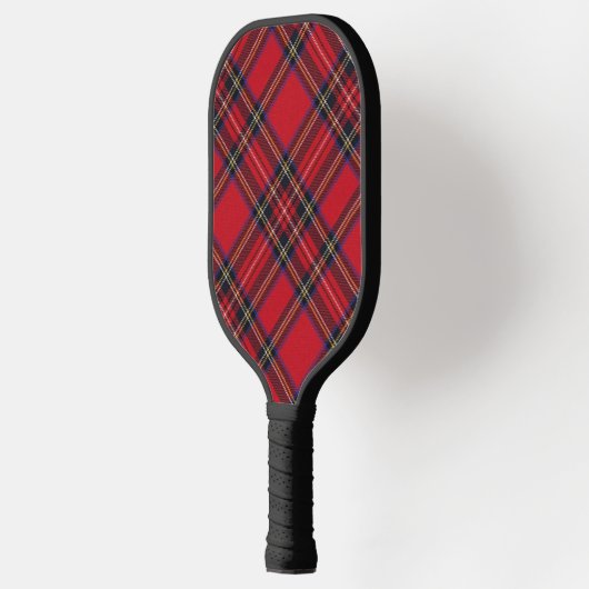 Royal Stewart tartan red black plaid Pickleball Paddle (Links)