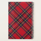 Royal Stewart tartan red black plaid Planner (Achterkant)