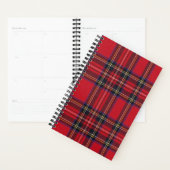 Royal Stewart tartan red black plaid Planner (Display)