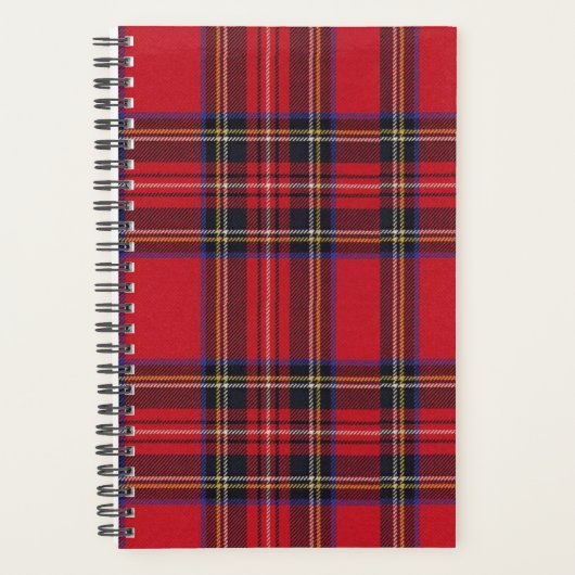 Royal Stewart tartan red black plaid Planner (Voorkant)