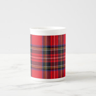 Royal Stewart tartan red black plaid Porselein Kop