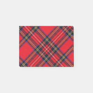 Royal Stewart tartan red black plaid Post-it® Notes