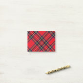 Royal Stewart tartan red black plaid Post-it® Notes (Op bureau)