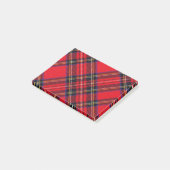 Royal Stewart tartan red black plaid Post-it® Notes (Schuin)