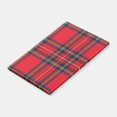Royal Stewart tartan red black plaid Post-it® Notes (Schuin)