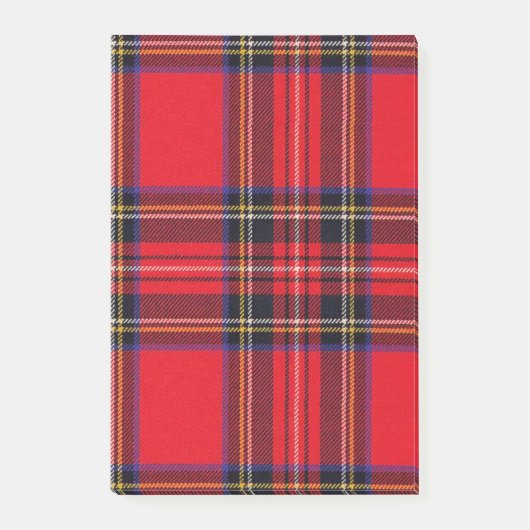 Royal Stewart tartan red black plaid Post-it® Notes (Voorkant)