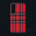 Royal Stewart tartan red black plaid Samsung Galaxy Hoesje<br><div class="desc">Royal Stewart clan tartan red black plaid</div>