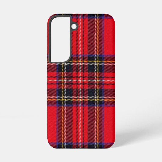 Royal Stewart tartan red black plaid Samsung Galaxy Hoesje (Achterkant)