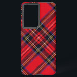 Royal Stewart tartan red black plaid Samsung Galaxy Hoesje<br><div class="desc">Royal Stewart clan tartan red black plaid</div>