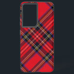 Royal Stewart tartan red black plaid Samsung Galaxy Hoesje<br><div class="desc">Royal Stewart clan tartan red black plaid</div>