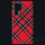 Royal Stewart tartan red black plaid Samsung Galaxy Hoesje<br><div class="desc">Royal Stewart clan tartan red black plaid</div>