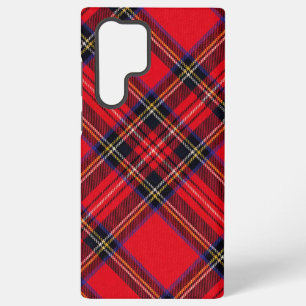 Royal Stewart tartan red black plaid Samsung Galaxy Hoesje