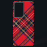 Royal Stewart tartan red black plaid Samsung Galaxy Hoesje<br><div class="desc">Royal Stewart clan tartan red black plaid</div>