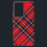 Royal Stewart tartan red black plaid Samsung Galaxy Hoesje<br><div class="desc">Royal Stewart clan tartan red black plaid</div>