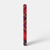 Royal Stewart tartan red black plaid Samsung Galaxy Hoesje (Linkerkant)