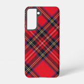 Royal Stewart tartan red black plaid Samsung Galaxy Hoesje (Achterkant)