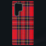 Royal Stewart tartan red black plaid Samsung Galaxy Hoesje<br><div class="desc">Royal Stewart clan tartan red black plaid</div>