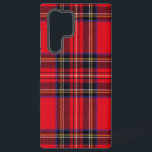 Royal Stewart tartan red black plaid Samsung Galaxy Hoesje<br><div class="desc">Royal Stewart clan tartan red black plaid</div>