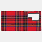 Royal Stewart tartan red black plaid Samsung Galaxy Hoesje (Achterkant horizontaal)
