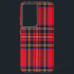 Royal Stewart tartan red black plaid Samsung Galaxy Hoesje<br><div class="desc">Royal Stewart clan tartan red black plaid</div>