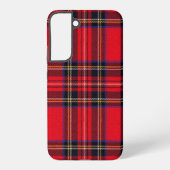 Royal Stewart tartan red black plaid Samsung Galaxy Hoesje (Achterkant)