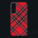Royal Stewart tartan red black plaid Samsung Galaxy Hoesje<br><div class="desc">Royal Stewart clan tartan red black plaid</div>