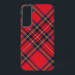 Royal Stewart tartan red black plaid Samsung Galaxy Hoesje<br><div class="desc">Royal Stewart clan tartan red black plaid</div>