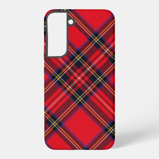 Royal Stewart tartan red black plaid Samsung Galaxy Hoesje (Achterkant)