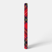 Royal Stewart tartan red black plaid Samsung Galaxy Hoesje (Linkerkant)