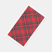 Royal Stewart tartan red black plaid Servet (Hoek)