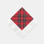 Royal Stewart tartan red black plaid Servet (Hoek)