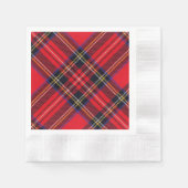 Royal Stewart tartan red black plaid Servet (Voorkant)