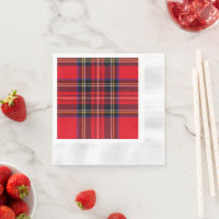 Royal Stewart tartan red black plaid