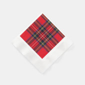 Royal Stewart tartan red black plaid Servet (Hoek)