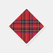 Royal Stewart tartan red black plaid Servet (Hoek)