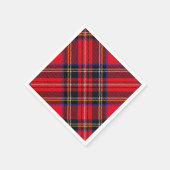 Royal Stewart tartan red black plaid Servet (Hoek)