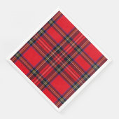 Royal Stewart tartan red black plaid Servet (Hoek)