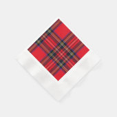 Royal Stewart tartan red black plaid Servet (Hoek)